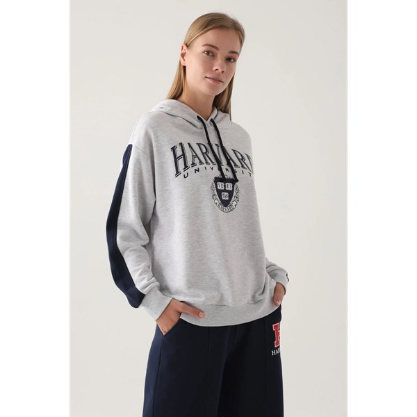 Kadın Sweatshirt HARVARD Eşofman Üst Sweatshirt Ürün Kodu: L1627-k melanj